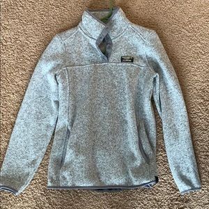 LL Bean button up sweater pullover size S